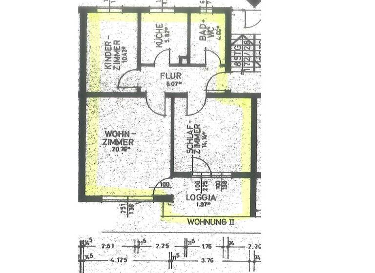 Wohnung zum Kauf 215.000 € 3 Zimmer 62 m² 2. Geschoss Waldkraiburg 84478