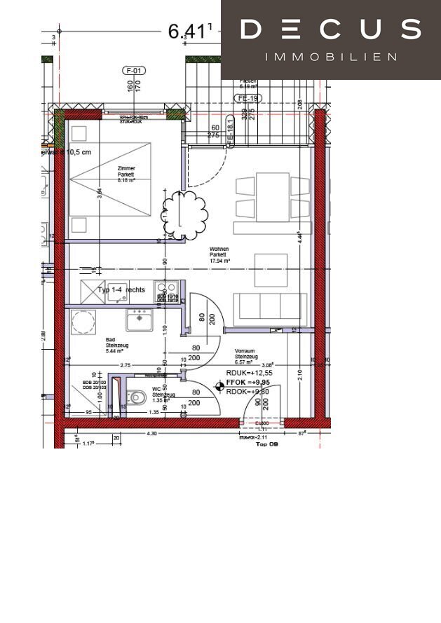 Wohnung zur Miete 400 € 2 Zimmer 39,5 m²<br/>Wohnfläche 3.<br/>Geschoss Lend Graz 8020