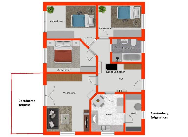 Einfamilienhaus zum Kauf 259.000 € 4 Zimmer 90 m² 544 m² Grundstück Blankenburg 38889