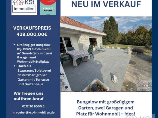 Bungalow zum Kauf 439.000 € 4 Zimmer 160 m² 1.250 m² Grundstück Oelzschau Rötha 04571