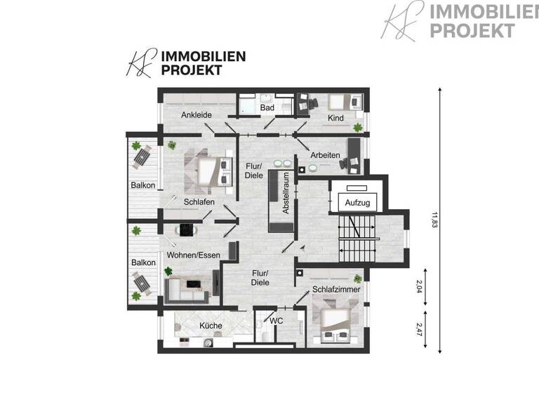 Wohnung zum Kauf 358.000 € 5 Zimmer 125,3 m² 1. Geschoss frei ab sofort Friedrich-Ebert-Straße 14D Hammerstatt Bayreuth 95448