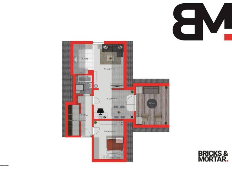 Wohnung zum Kauf 240.000 € 2,5 Zimmer 54,9 m² 2. Geschoss Mering 86415