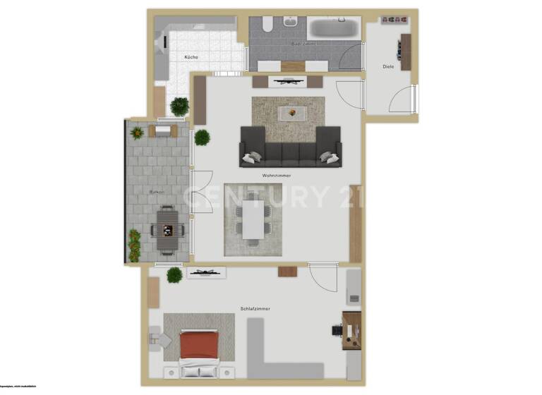 Wohnung zum Kauf 155.000 € 2 Zimmer 56,2 m² 1. Geschoss Walluf 65396