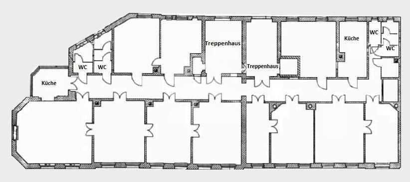 Bürofläche zur Miete provisionsfrei 15,50 € 11 Zimmer 356 m²<br/>Bürofläche ab 356 m²<br/>Teilbarkeit Jacobstraße 8-10 Zentrum - Nordwest Leipzig 04105