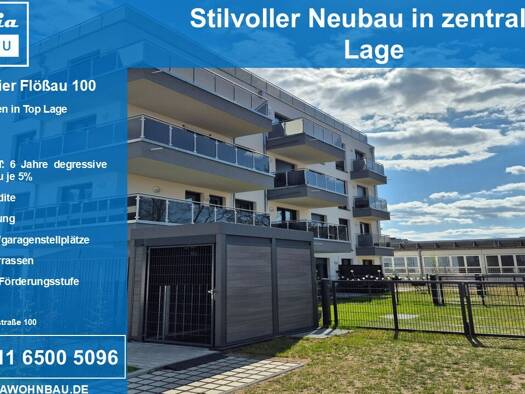 Wohnung zum Kauf - Neubau provisionsfrei als Kapitalanlage geeignet 657.166 € 4 Zimmer 106,1 m² Flößaustraße 100/102 Südstadt Fürth 90763