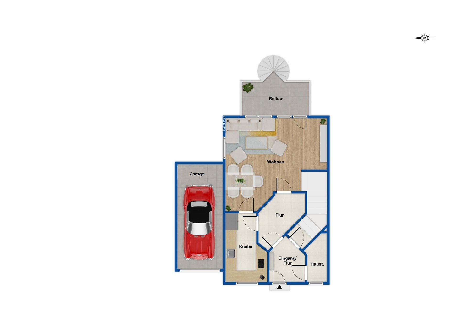 Maisonette zum Kauf 260.000 € 4 Zimmer 93,6 m²<br/>Wohnfläche EG<br/>Geschoss Nordstadt Remscheid 42855