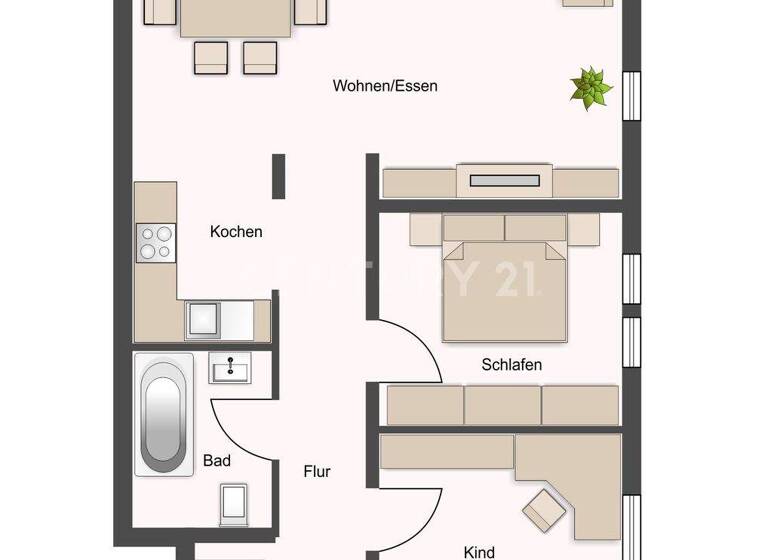 Wohnung zum Kauf 325.000 € 3 Zimmer 90 m² 1. Geschoss Klein-Gerau Büttelborn Klein-Gerau 64572