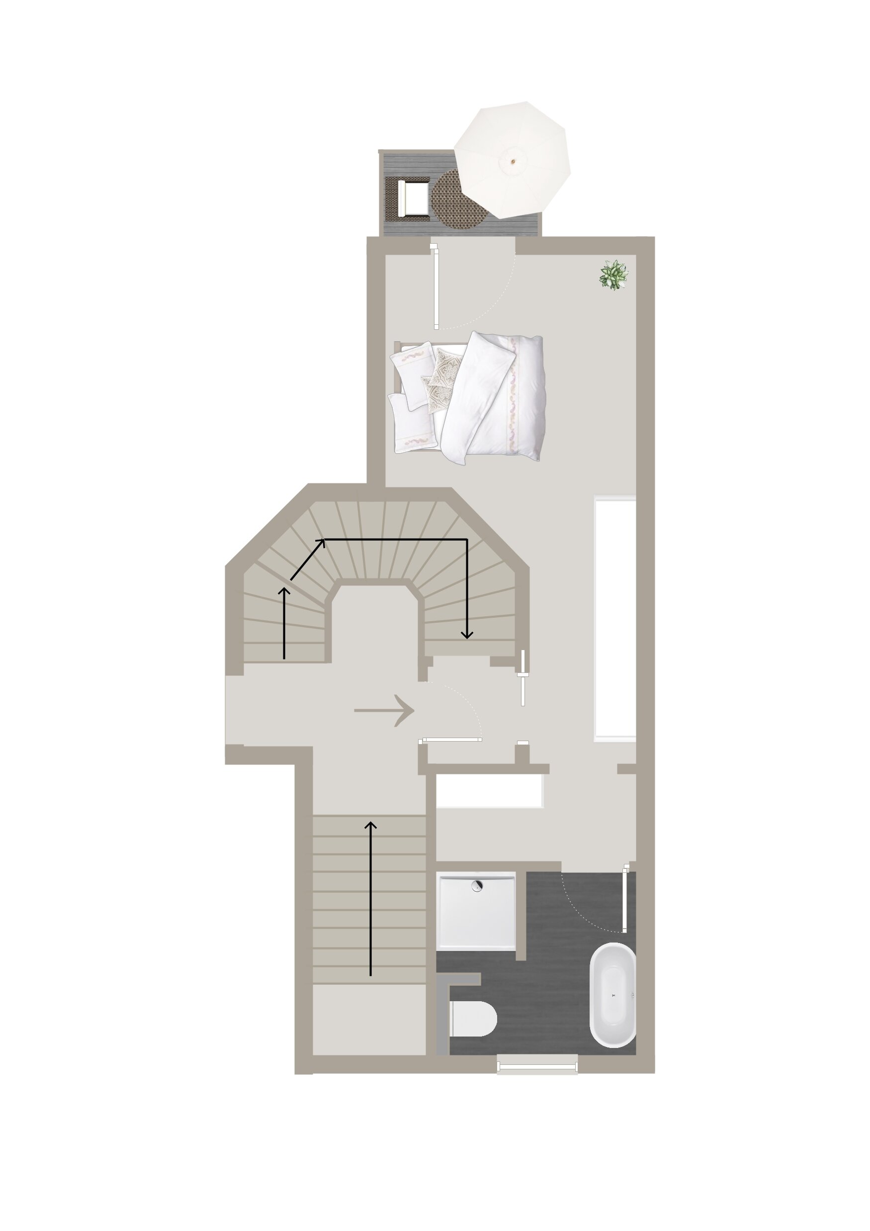 Maisonette zum Kauf 595.000 € 2 Zimmer 69,9 m²<br/>Wohnfläche 1.<br/>Geschoss Winterhude Hamburg 22299