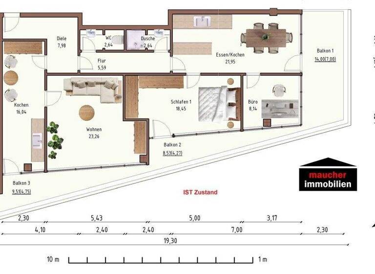 Wohnung zum Kauf 484.000 € 5 Zimmer 123 m² Friedrichshafen 88045