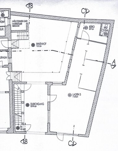 Büro-/Praxisfläche zur Miete provisionsfrei 1.025 € 3 Zimmer 82,4 m² Bürofläche Altstadt Schweinfurt 97421