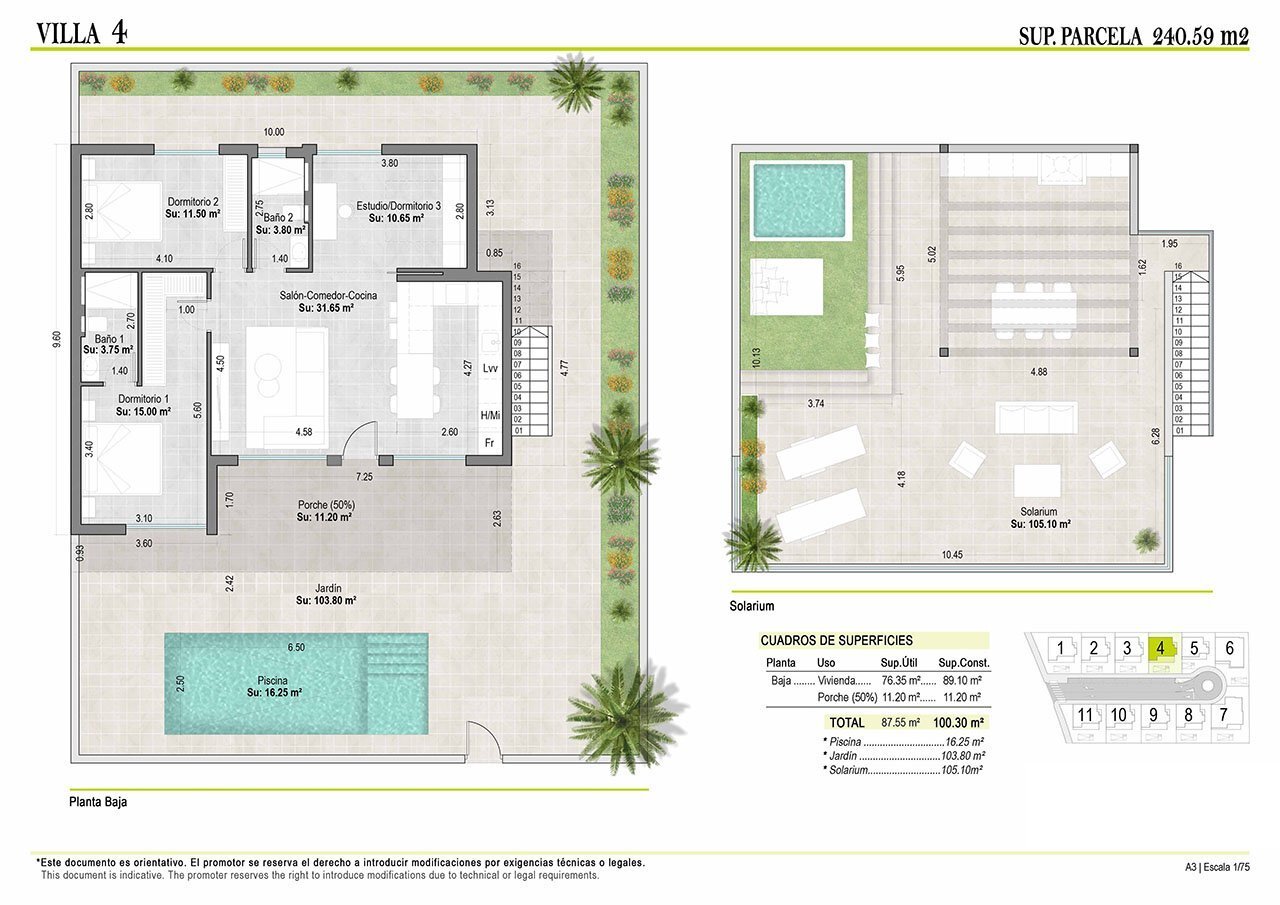 Villa zum Kauf provisionsfrei 307.900 € 4 Zimmer 205 m²<br/>Wohnfläche 231 m²<br/>Grundstück Alhama de Murcia 30840