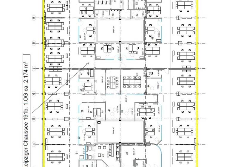 Bürofläche zur Miete provisionsfrei 2.174 m² Bürofläche teilbar ab 1.000 m² Leipziger Chaussee 191 a Kanena-Bruckdorf Halle (Saale) 06112