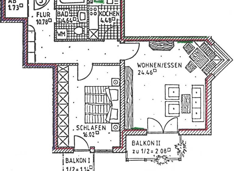 Wohnung zur Miete 670 € 1,5 Zimmer 62 m² Geschoss 1/3 frei ab 08.05.2026 Schongau 86956