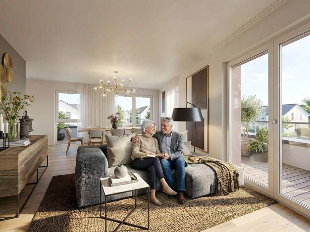 Penthouse zum Kauf - Erstbezug provisionsfrei 248.630 € 2 Zimmer 54,1 m² 2. Geschoss Queller Straße 20 Steinhagen 33803