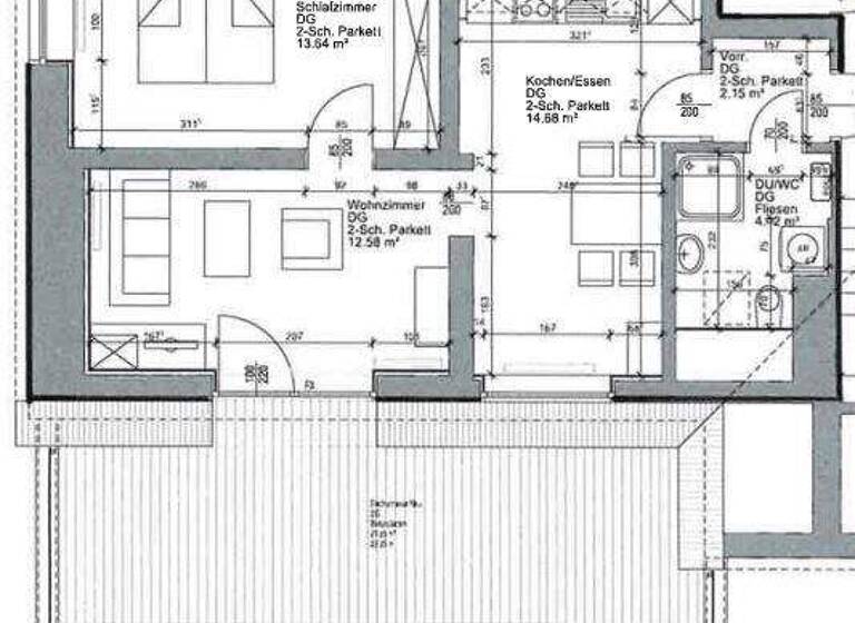 Wohnung zur Miete 500 € 2 Zimmer 47,5 m² Birkfelder Straße Weiz 8160