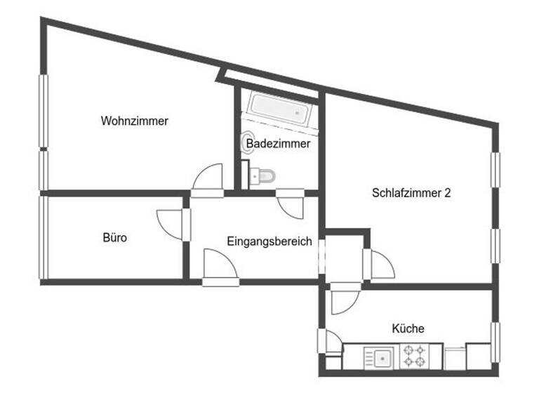 Wohnung zum Kauf 135.000 € 3 Zimmer 58,3 m² 4. Geschoss Süd Hildesheim 31134