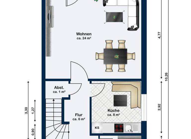 Reihenendhaus zum Kauf 296.000 € 4 Zimmer 80 m² 385 m² Grundstück Hooksiel Wangerland 26434