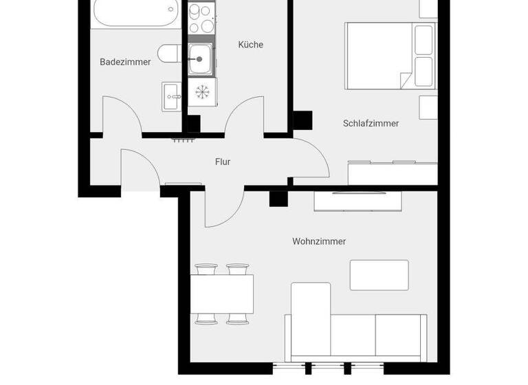 Wohnung zum Kauf 39.000 € 2 Zimmer 45 m² 4. Geschoss Großpriesligk Groitzsch 04539