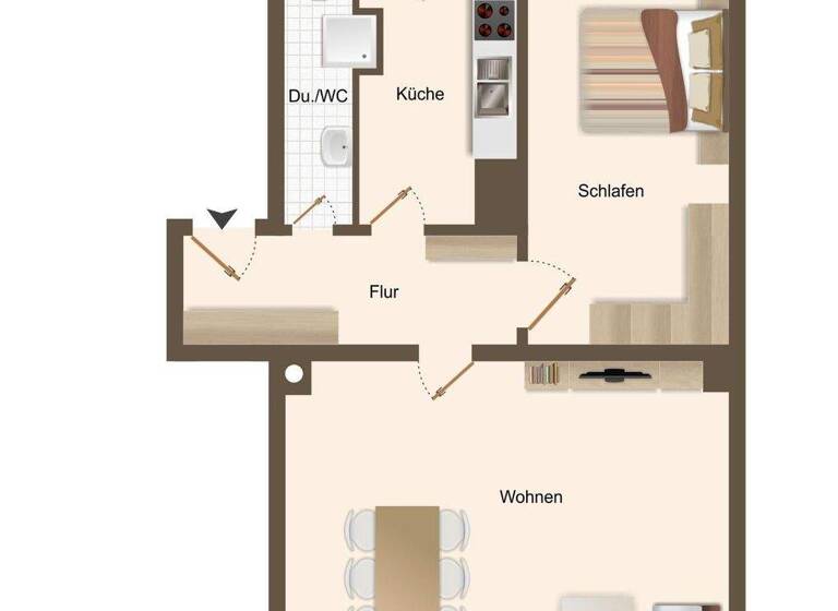 Wohnung zum Kauf provisionsfrei 249.000 € 2 Zimmer 64 m² 1. Geschoss Lichtenhof Nürnberg 90459
