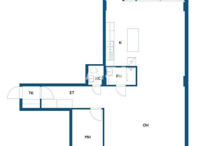 Wohnung zum Kauf 174.900 € 2 Zimmer 87 m² 8. Geschoss Ylätori 2 Vaasa 65100