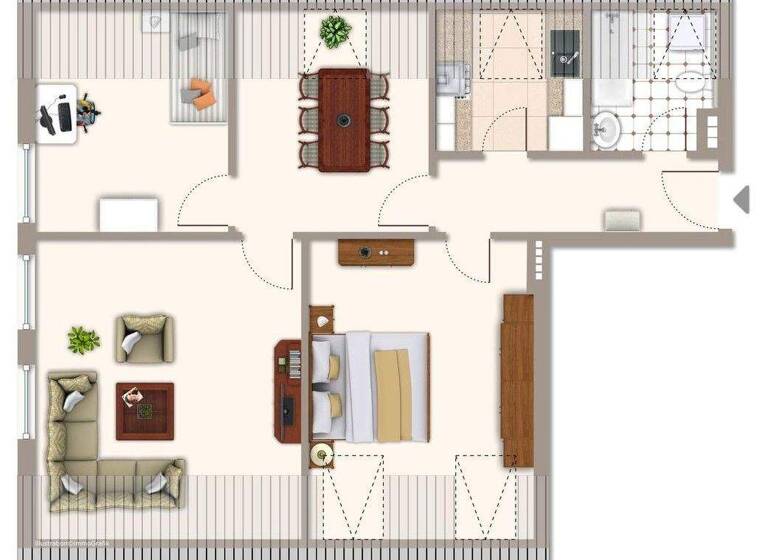 Wohnung zum Kauf provisionsfrei 250.200 € 3,5 Zimmer 86,3 m² 2. Geschoss Sanderau Würzburg 97074