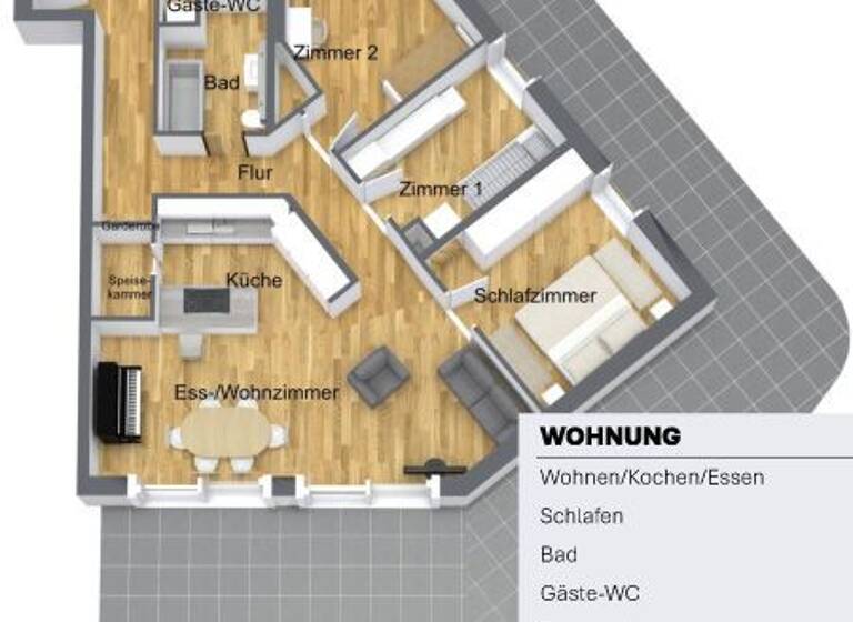 Penthouse zum Kauf provisionsfrei 894.000 € 4 Zimmer 124 m² 3. Geschoss Kessletrstr. Böblingen 71032