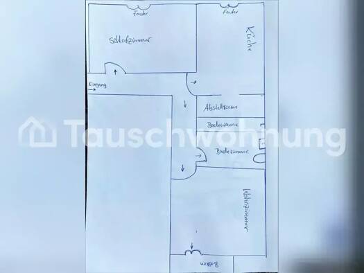 Wohnung zur Miete Tauschwohnung 400 € 2 Zimmer 56 m² 2. Geschoss Niederschöneweide Berlin 12439
