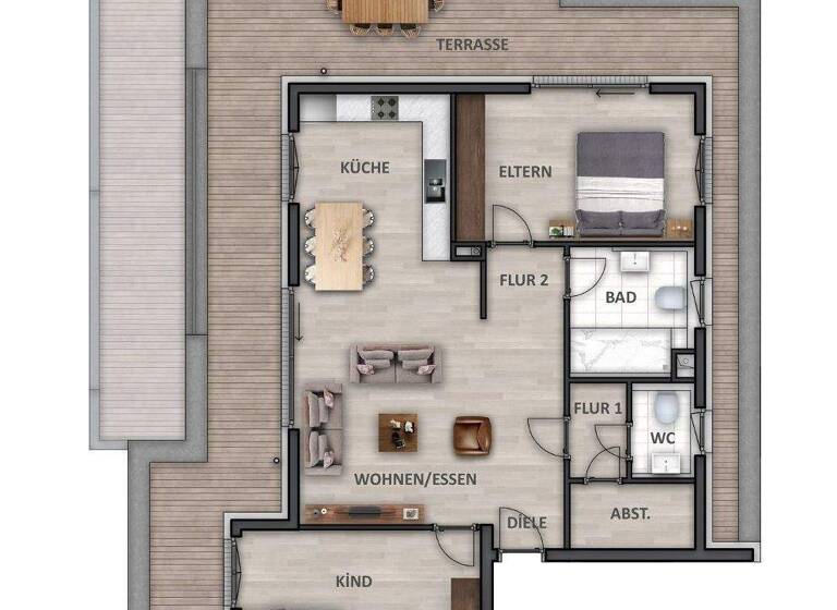 Wohnung zum Kauf - Erstbezug provisionsfrei 674.900 € 3,5 Zimmer 107,9 m² 4. Geschoss Böllinger Straße 41 Neckargartach Heilbronn / Neckargartach 74078