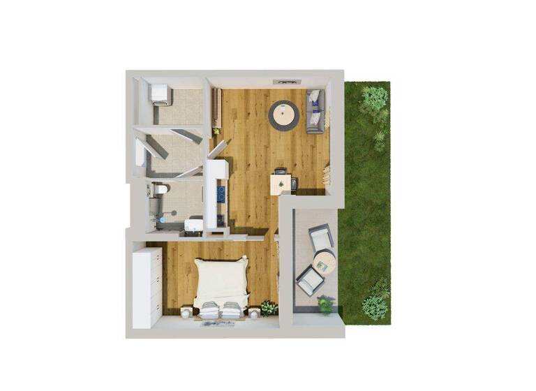 Wohnung zur Miete 725 € 2 Zimmer 48,2 m² 1. Geschoss Deggendorf 94469