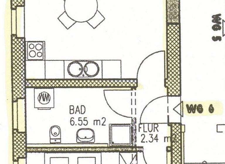 Wohnung zur Miete 365 € 2 Zimmer 49,9 m² 1. Geschoss Rohrer Str. 2 Meiningen 98617