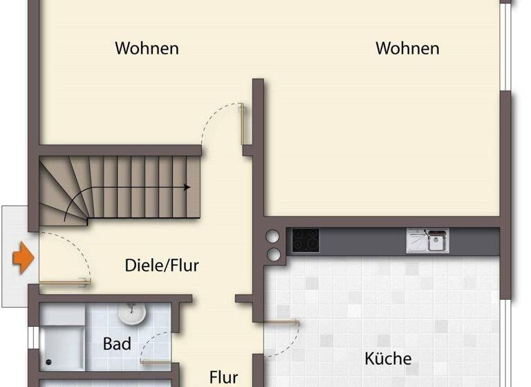Einfamilienhaus zum Kauf provisionsfrei 127.000 € 4 Zimmer 82 m² 889 m² Grundstück Bunde 26831