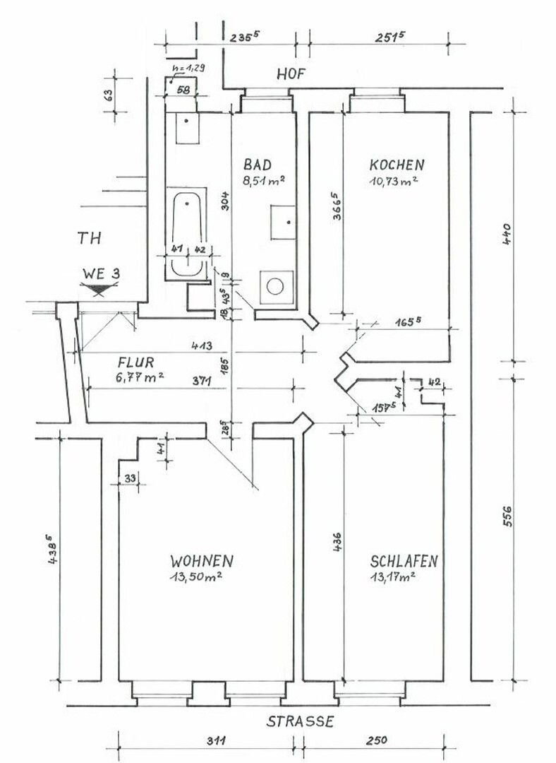 Wohnung zur Miete 560 € 2 Zimmer 55 m²<br/>Wohnfläche 1.<br/>Geschoss Weberstraße 4 Zwenkau Zwenkau 04442