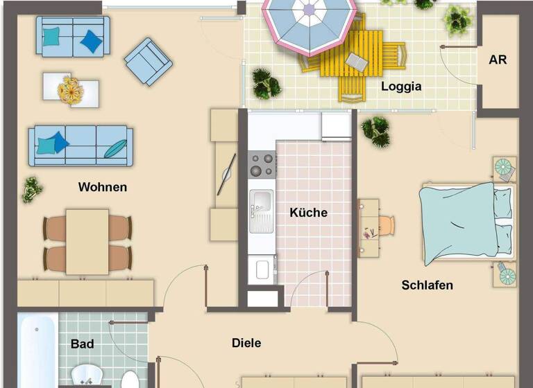 Wohnung zum Kauf 234.000 € 2 Zimmer 63 m² West Ratingen 40880