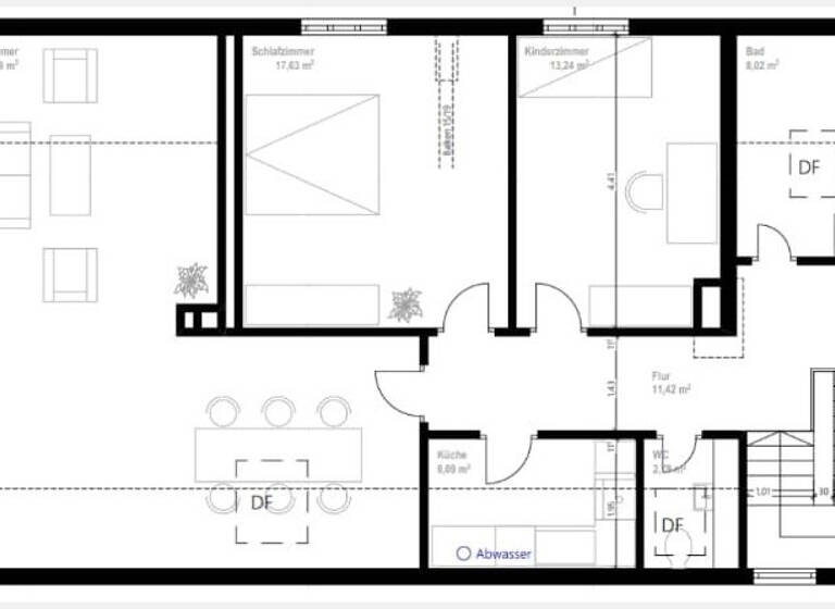 Wohnung zur Miete 920 € 3 Zimmer 102 m²<br/>Wohnfläche Dachgeschoss<br/>Geschoss ab sofort<br/>Verfügbarkeit Inheiden Hungen / Inheiden 35410