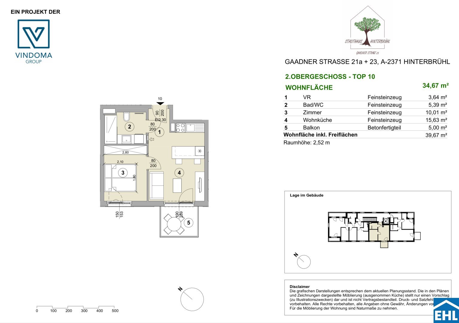 Wohnung zum Kauf 2 Zimmer 34,7 m²<br/>Wohnfläche Gaadner Straße Hinterbrühl 2371