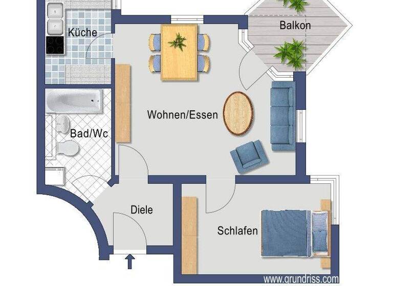 Wohnung zur Miete 780 € 2 Zimmer 53 m² 3. Geschoss Weil der Stadt 71263