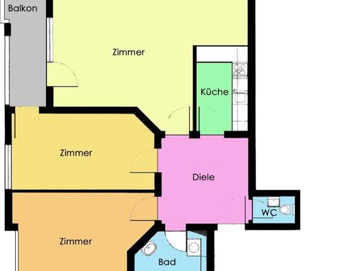 Wohnung zur Miete 495 € 3 Zimmer 82,3 m² 2. Geschoss Kiefernallee 07 Klettwitz Schipkau 01998