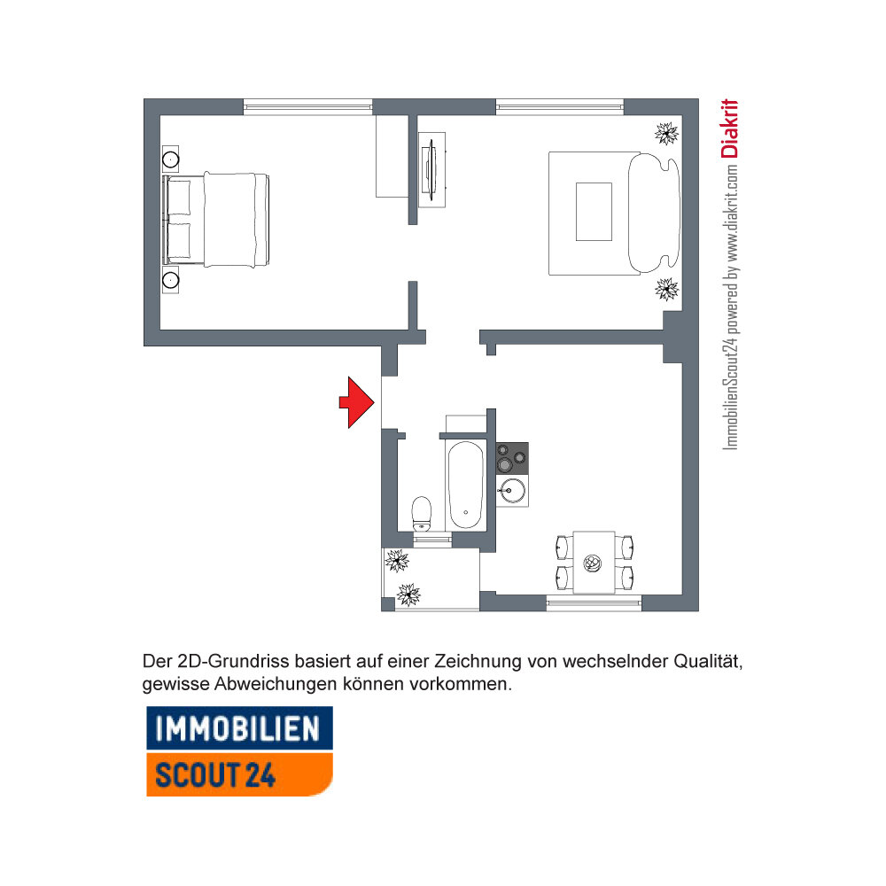 Wohnung zur Miete 469 € 2 Zimmer 60,4 m²<br/>Wohnfläche 1.<br/>Geschoss Uthmannstraße 6 Neudorf - Süd Duisburg 47057