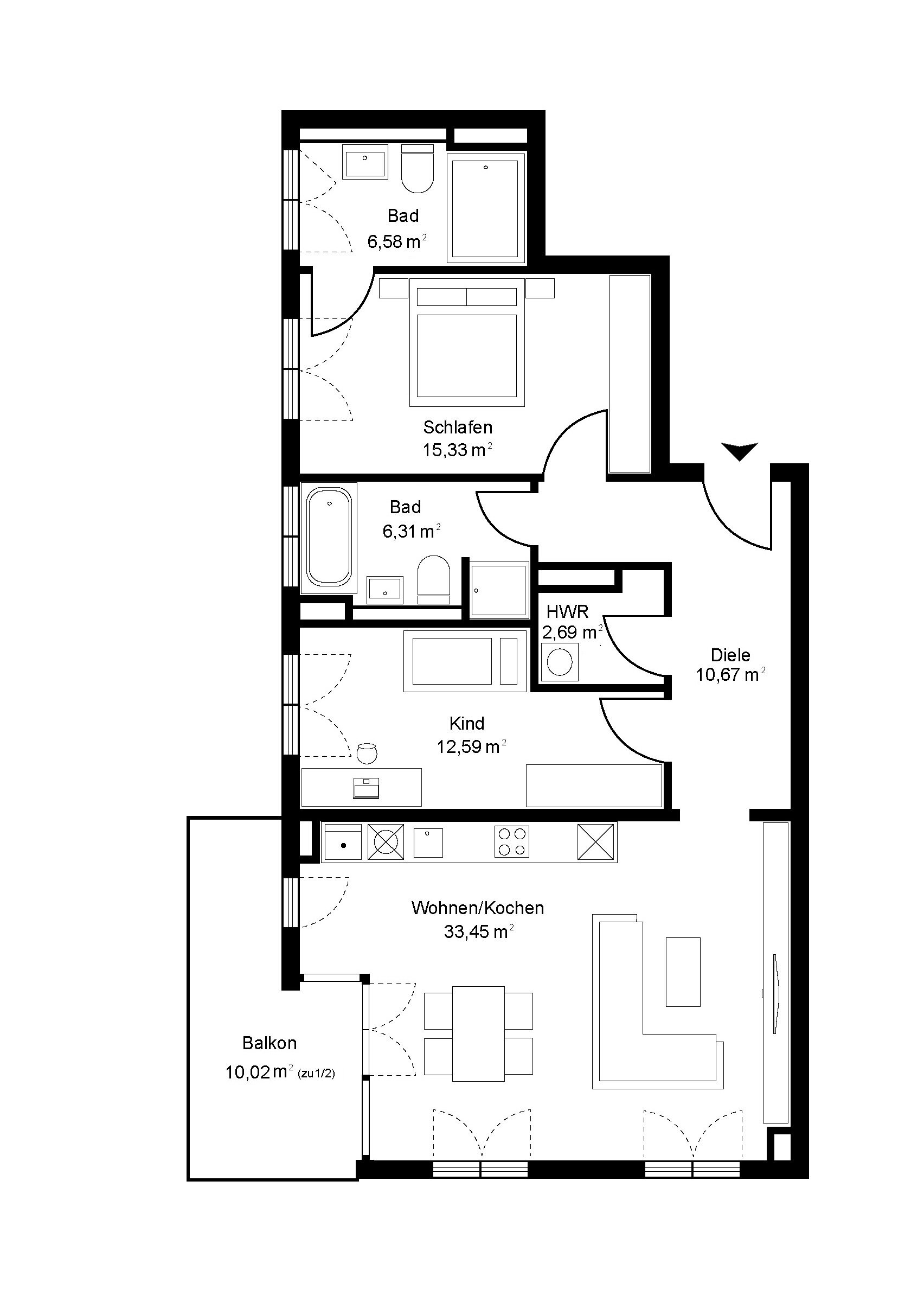 Wohnung zur Miete 2.950 € 3 Zimmer 93 m²<br/>Wohnfläche Obersendling München 81477