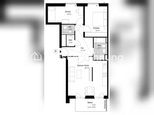 Wohnung zur Miete Tauschwohnung 1.620 € 3,5 Zimmer 81 m² 2. Geschoss Osdorf Altona 22765