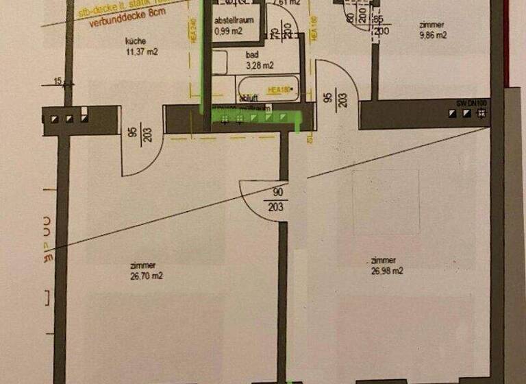 Wohnung zum Kauf 559.000 € 4 Zimmer 87,8 m² 3. Geschoss Wien 1040