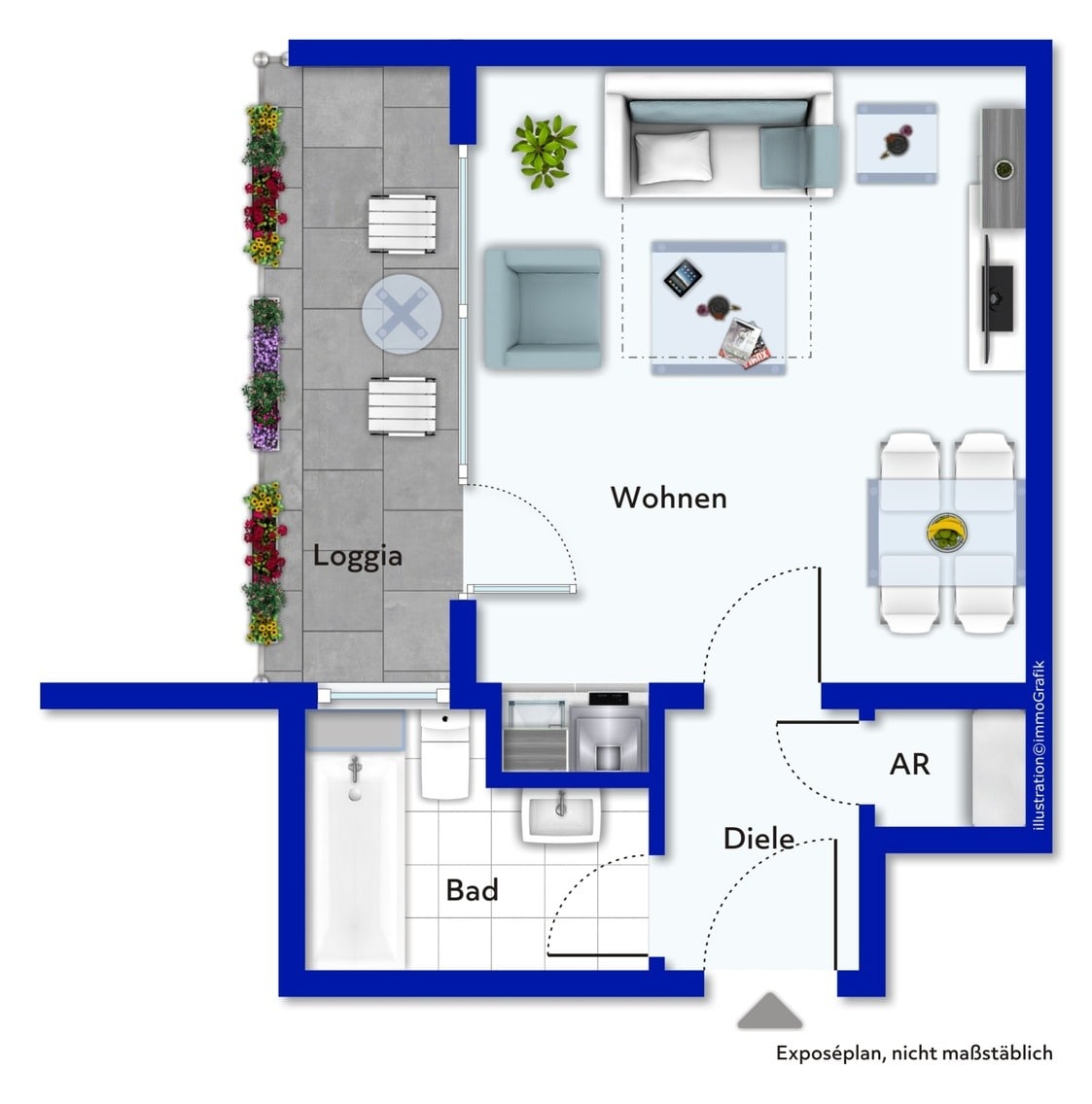 Wohnung zum Kauf 69.900 € 1 Zimmer 33,2 m²<br/>Wohnfläche Kesselstadt Hanau 63454