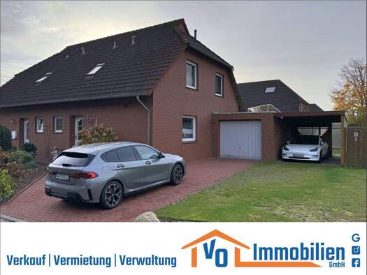 Doppelhaushälfte zur Miete 750 € 4 Zimmer 99 m² 440 m² Grundstück frei ab 01.01.2026 Ostgroßefehn Großefehn 26629