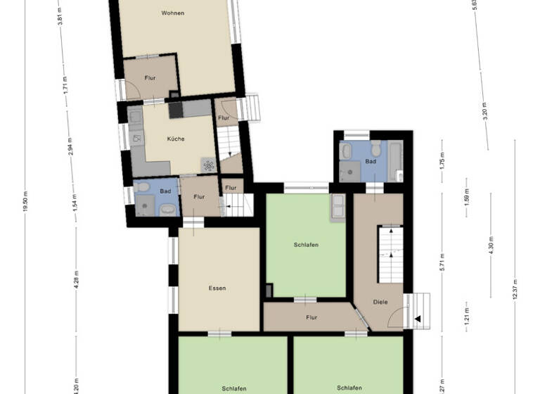 Mehrfamilienhaus zum Kauf 472.500 € 13 Zimmer 297,2 m² 1.407 m² Grundstück Merscheid Solingen / Merscheid 42699