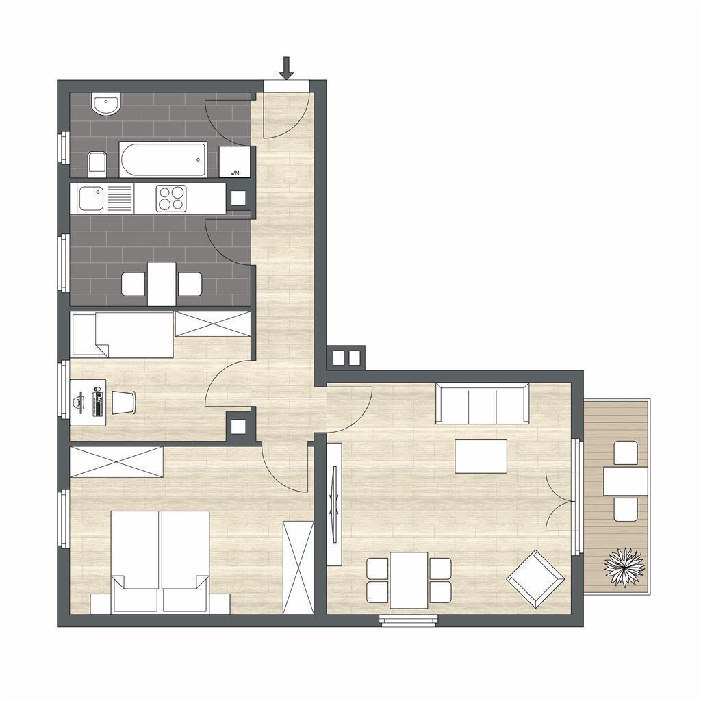 Wohnung zur Miete 750 € 3 Zimmer 70 m²<br/>Wohnfläche 01.02.2025<br/>Verfügbarkeit Immendingen Immendingen 78194