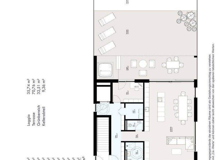 Penthouse zum Kauf - Erstbezug 1.280.000 € 5 Zimmer 159,4 m² 2. Geschoss Auf der Bleiche 8 Frastanz 6820