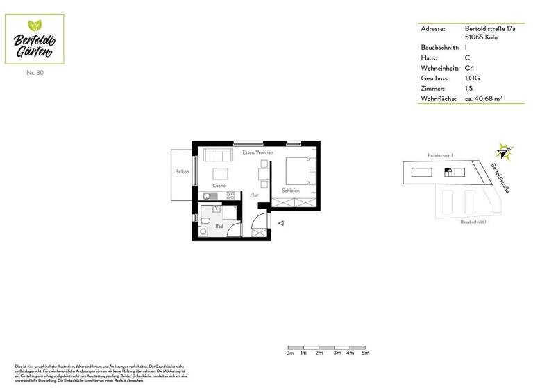 Wohnung zur Miete 1.335 € 3 Zimmer 83,4 m² EG frei ab 01.05.2026 Bertoldistraße 17a Mülheim Köln 51065