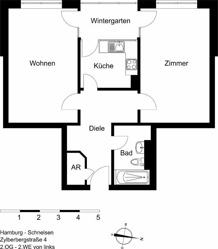 Wohnung zur Miete 950 € 2 Zimmer 65,4 m²<br/>Wohnfläche 2.<br/>Geschoss 01.12.2024<br/>Verfügbarkeit Zylberbergstr. 4 Schnelsen Hamburg 22457