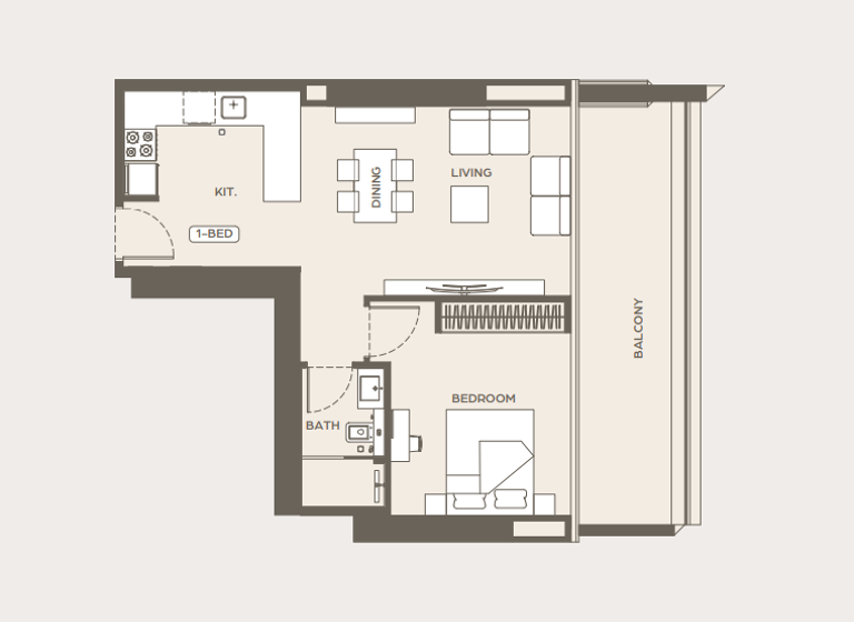 Wohnung zum Kauf provisionsfrei 363.500 € 2 Zimmer 72,9 m² 4. Geschoss Dubai
