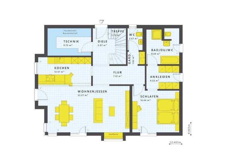 Einfamilienhaus zum Kauf 636.724 € 7 Zimmer 210 m² 440 m² Grundstück Steinhilben Sonnenbühl 72818